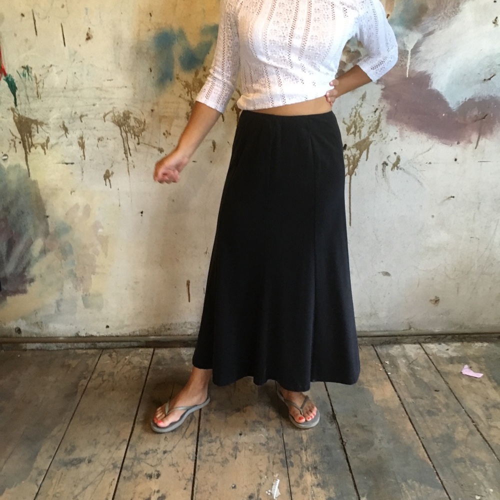 East 5th long black skirt